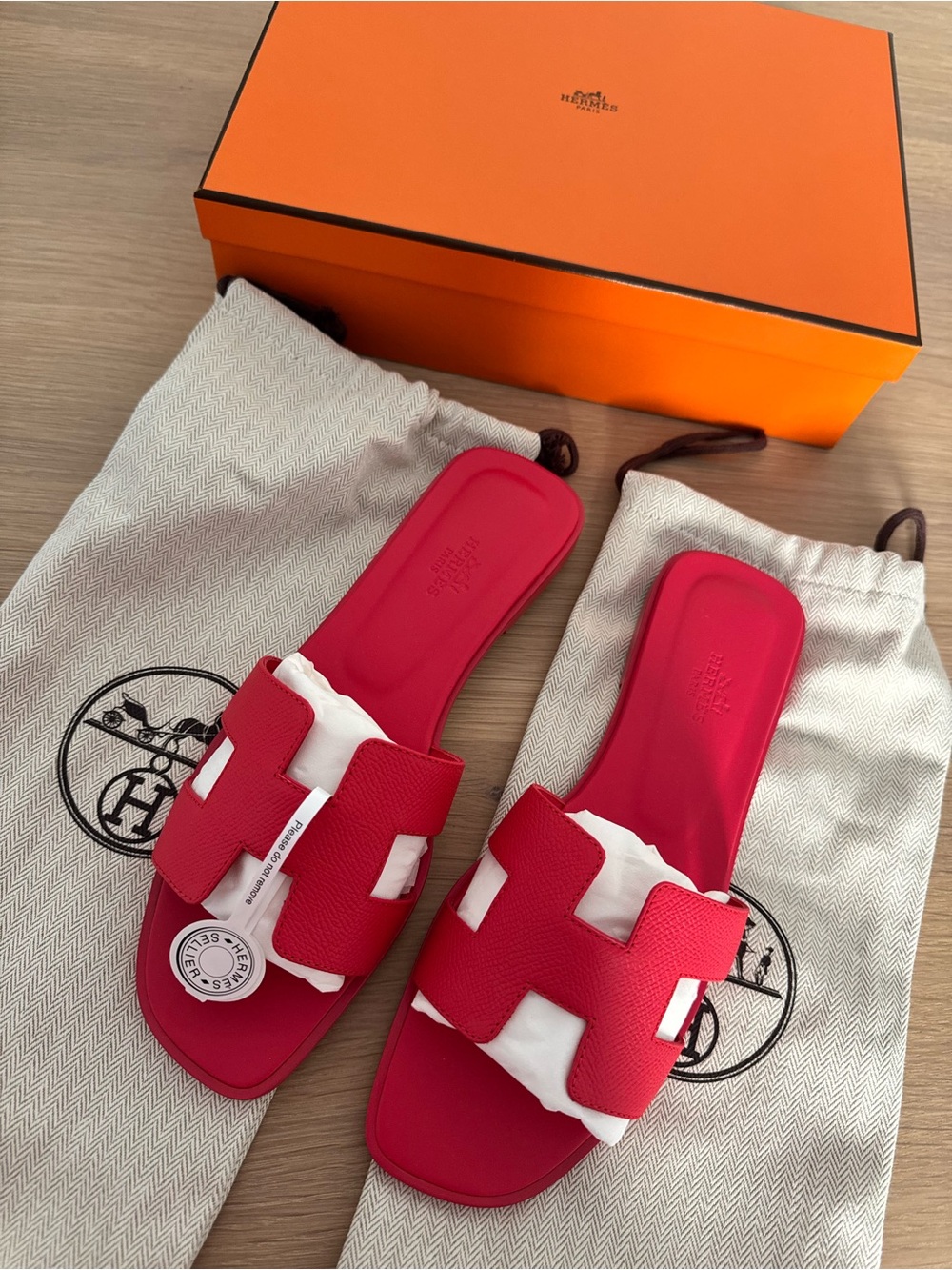 Hermes Oran Sandals in Rose Grenade - NWT (size 39 EU)